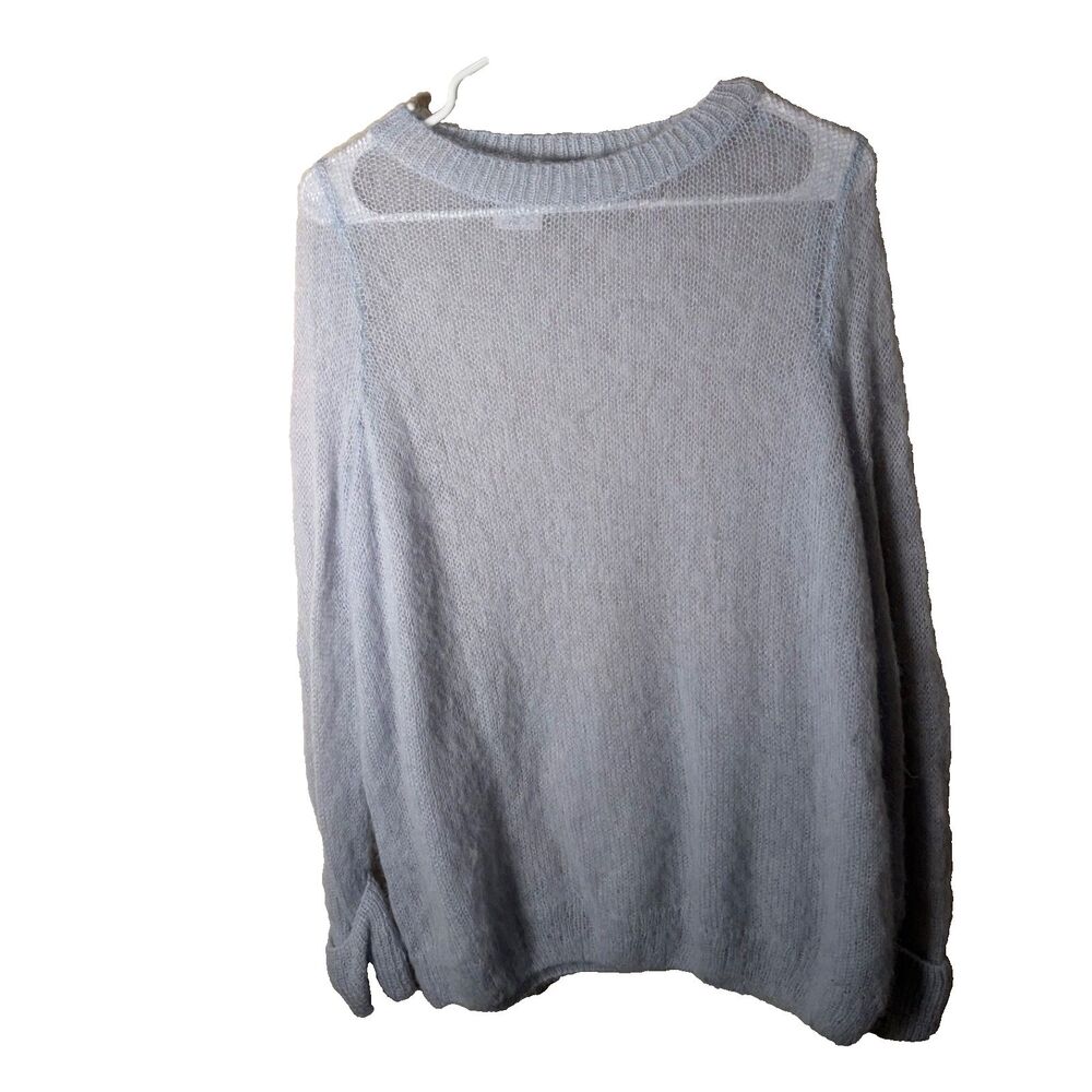 Gretchen Scott Sweater Women's Small Mohair Merino Blend Pullover Fuzzy